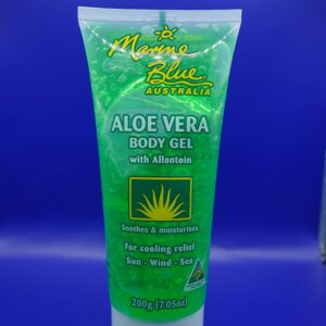 Marine Blue Aloe Vera Body Gel.200 ML: A Wave of Marine Freshness and Pure Aloe, for Instant Relief of Irritated Skin and Deep Hydration with Zero Greasy Feel