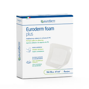 Euroderm Foam Plus 15x15 cm - 5 pcs/box