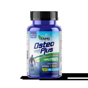 AMS Osteo Plus 96 caplets: The Comprehensive Formula for Joint Support, Cartilage Repair, and Relief from Stiffness