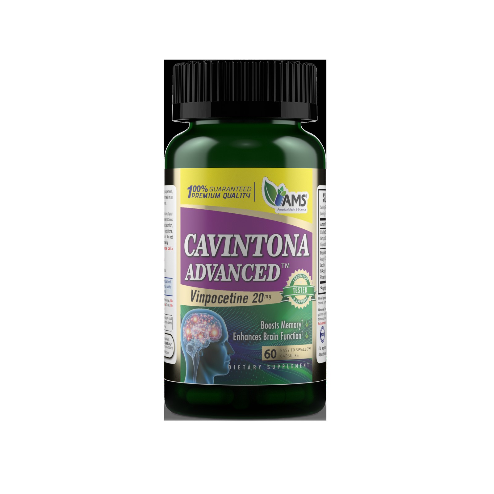 AMS Cavintona advanced: The Advanced Formula for Optimizing Brain Function, Enhancing Memory, and Supporting Cerebral Blood Flow