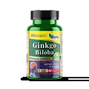 AMS Ginko biloba: The Golden Herb for Enhancing Memory, Sharpening Focus, and Improving Blood Flow to Brain and Extremities