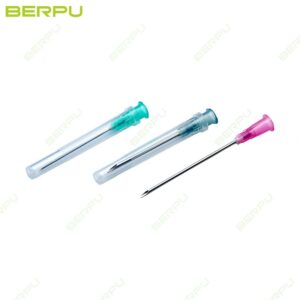 Berpu Hypodermic needle (18G X4 - 100 MM): The Long, Robust Needle for Deep Access, Ideal for Aspirating Viscous Fluids and Deep Intramuscular Injections with Precision and Safety