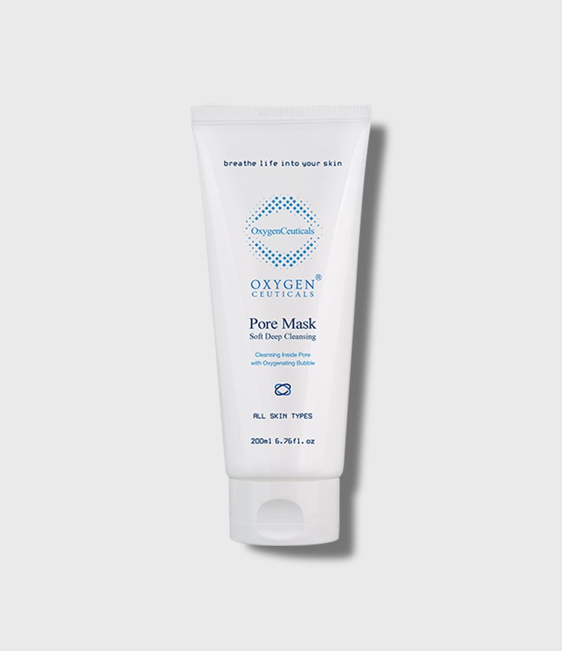 OxygenCeuticals Pore Mask 200 ml: The Professional Deep Cleansing Mask, to Purify Pores, Remove Excess Oil, and Soothe Skin in a Clinic-Friendly Size