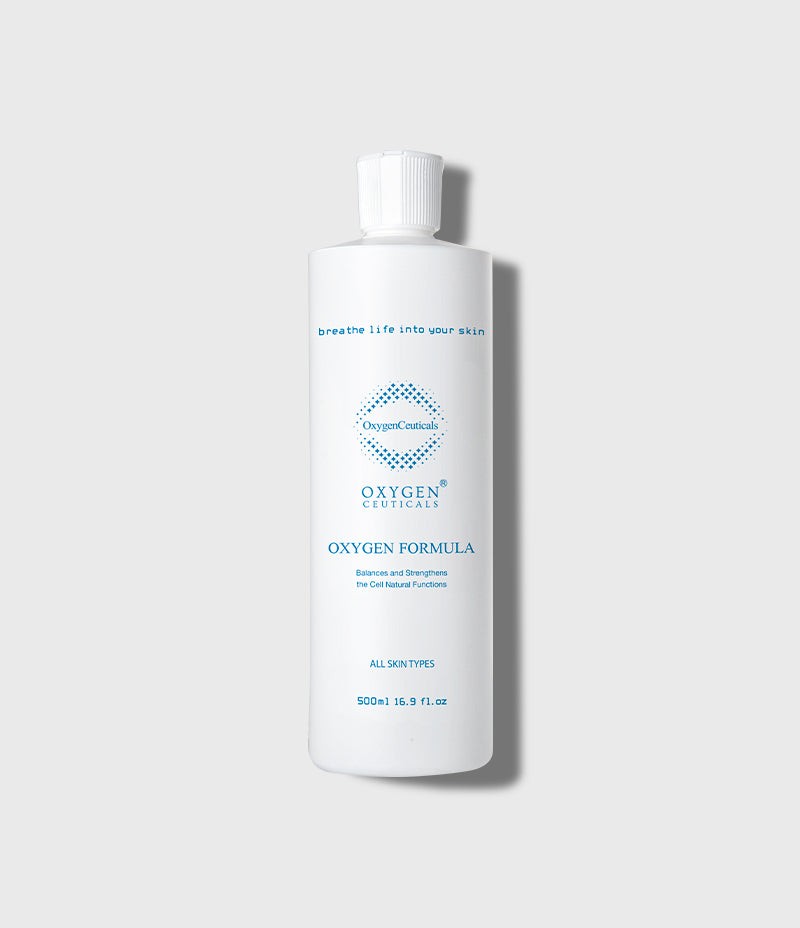 OxygenCeuticals Oxygen formula (solution) 500 ml: The Professional Source of Pure Oxygen for Clinics, to Revitalize Stressed Skin and Soothe Inflammation Post-Procedure