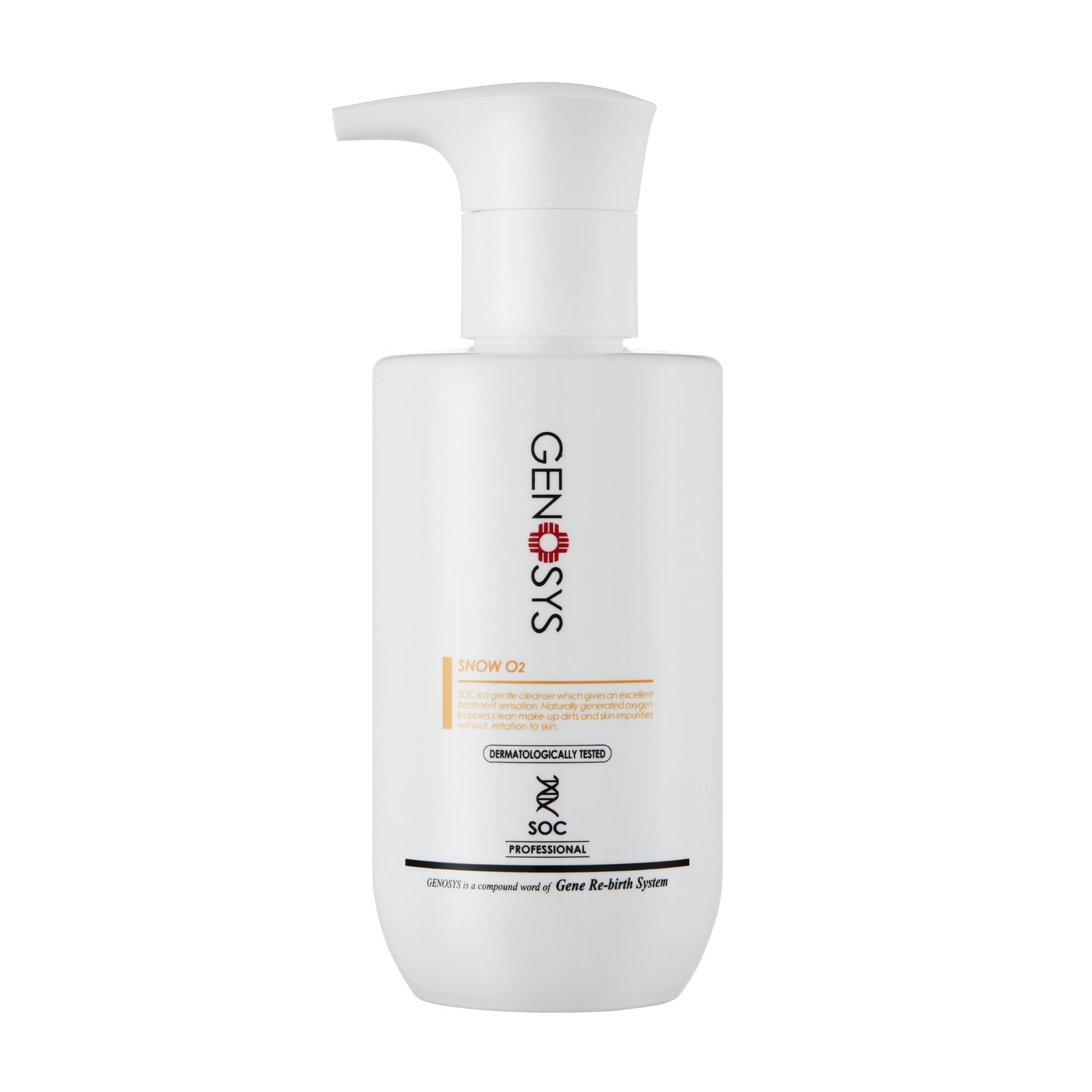 Genosys Snow O2 500 ML: The Professional Size Oxygen Foam Cleanser that Deeply Purifies Pores and Revitalizes Skin with Snow-Like Bubbles