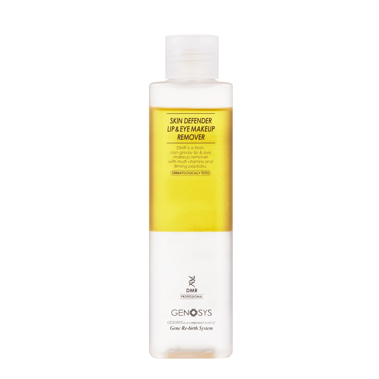 Genosys Skin Defender Lip & Eye Makeup Remover 200ml: The Dual-Action Makeup Remover that Gently Dissolves Waterproof Mascara and Long-Lasting Lipstick without Irritation