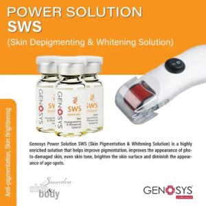 Genosys Power Solution SWS  10 Vials x 2 ml : The Advanced Whitening Ampoules for Treating Pigmentation, Unifying Skin Tone, and Delivering a Bright, Porcelain Complexion
