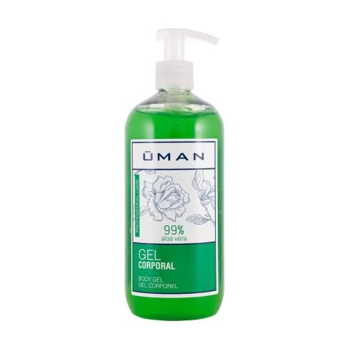 UMAN Body Gel, Aloevera 500ML : The Economy Size Natural Aloe Gel for Long-Lasting Hydration and Comprehensive Care for the Whole Family