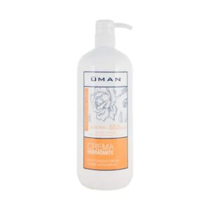 UMAN Moisturizing Cream Aloevera + Rosehip Oil 1L: The Luxurious Blend for Hydrating and Regenerating Skin, Powered by Soothing Aloe and Restorative Rosehip