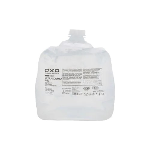 OXD Ultrasound gel clear 5L flexible: High-Purity Conductive Gel in Smart Flexible Packaging, Ensuring Diagnostic Precision and Zero Waste for Clinics and Hospitals